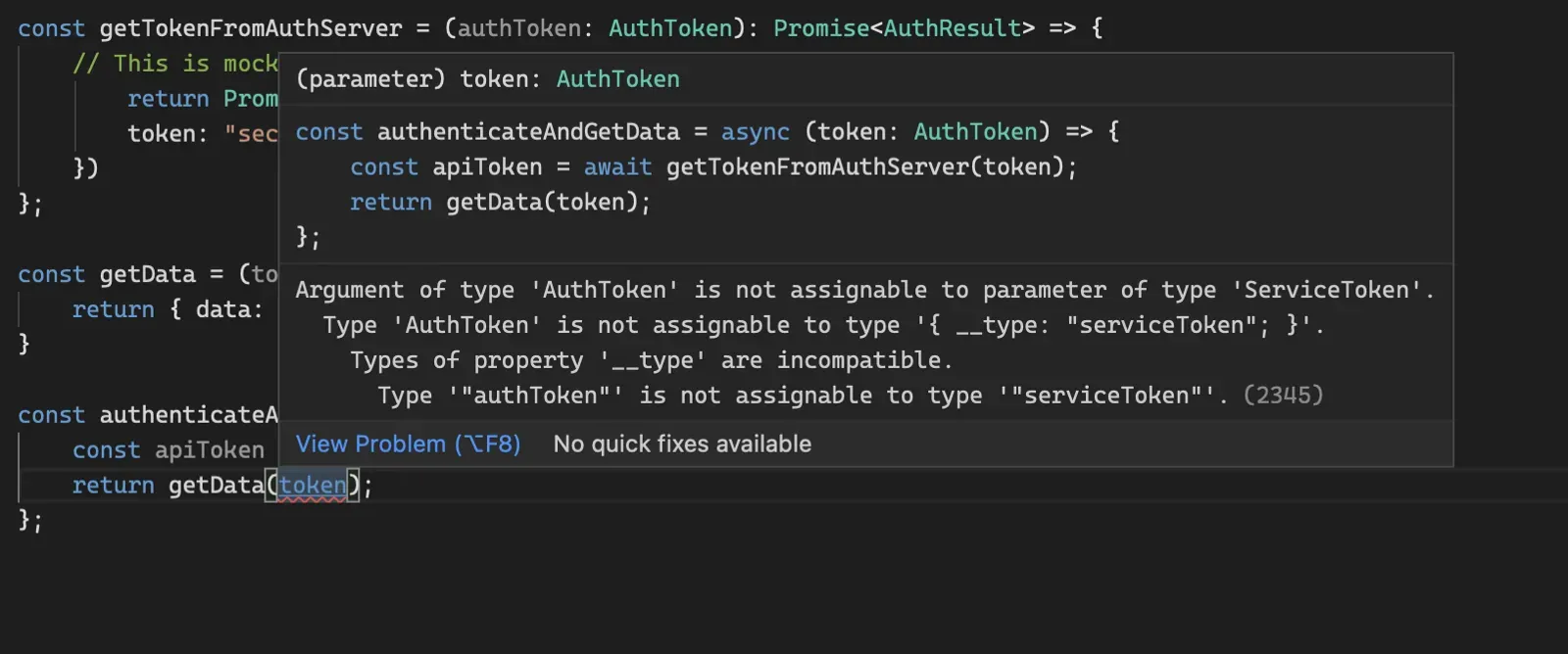 Error in VSCode